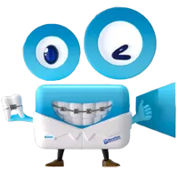 Orthodontics The Woodlands TX Blue Mascot