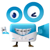 Orthodontics The Woodlands TX Mascot Blue